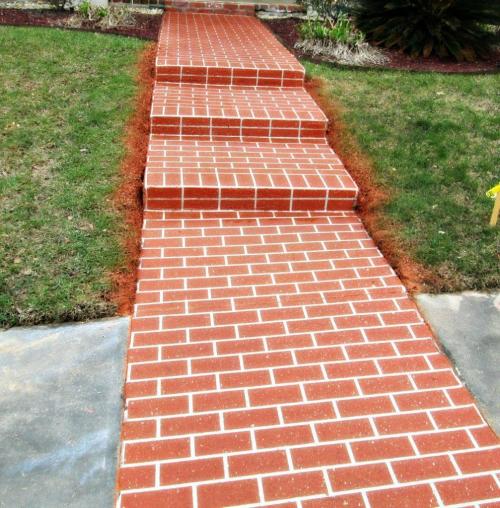 Brick walkway
