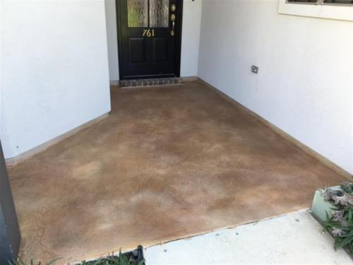 Entrance with Carved Acrylistain overlay