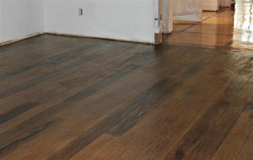 Concrete designed with Wood Look