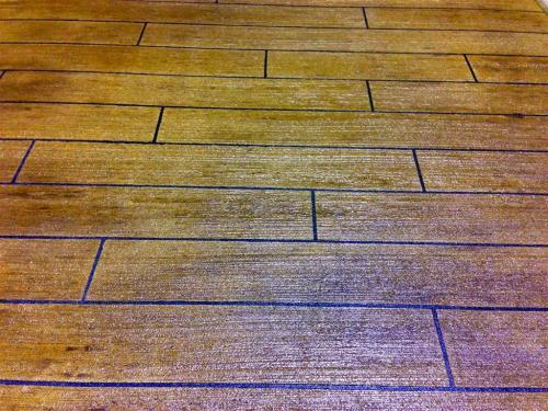 Wood Look Concrete Floor