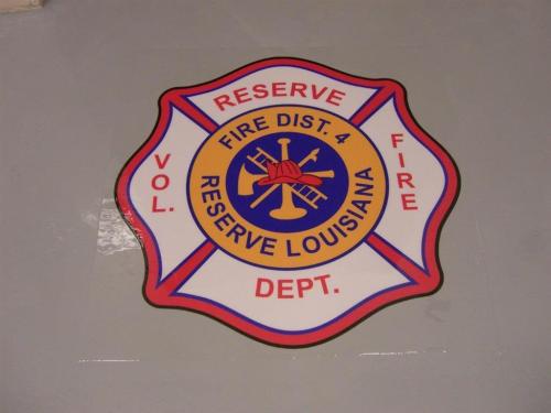 Logo on an Epoxy Floor