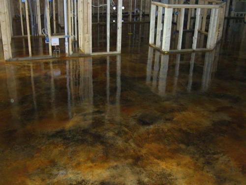 Interior Acid Stained Concrete Floor
