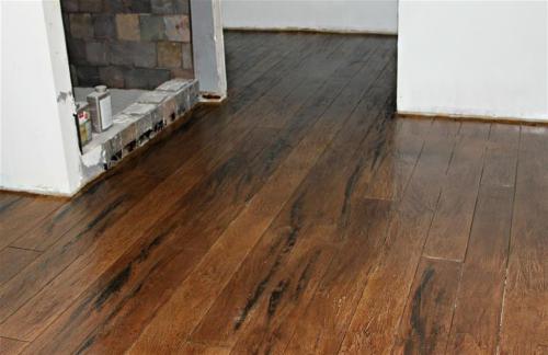 Concrete designed with Wood Look