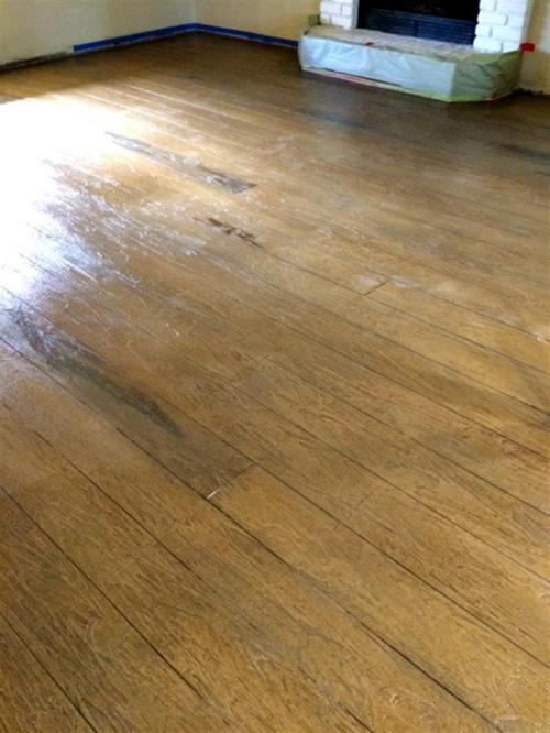 Concrete designed with Wood Look