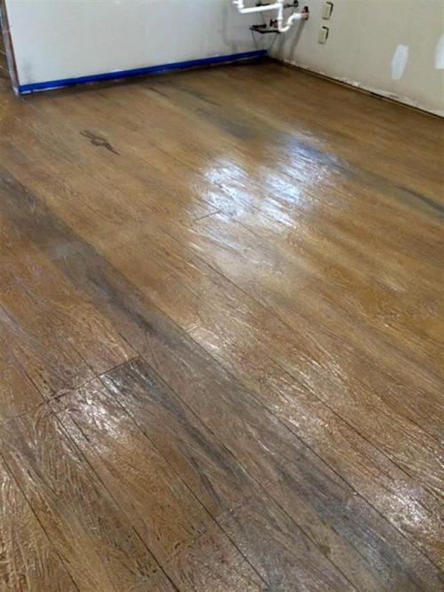 Concrete designed with Wood Look