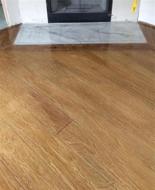 Concrete designed with Wood Look
