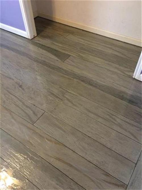 Concrete designed with Wood Look
