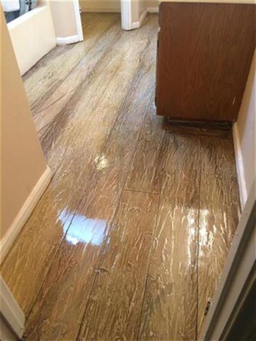 Concrete designed with Wood Look