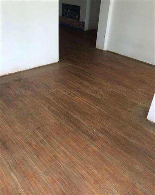 Concrete designed with Wood Look