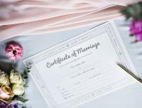 marriage certificate