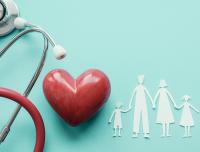 stethoscope, heart, and family
