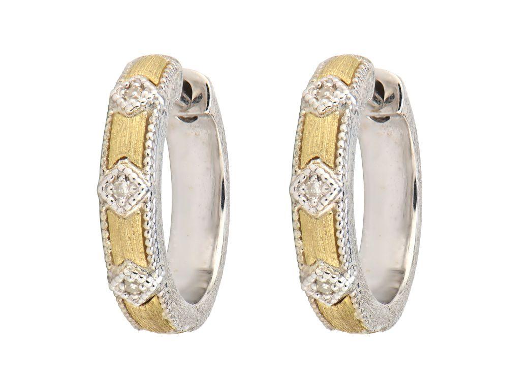 Diamond Huggie Earrings Antons Fine Jewelry Baton