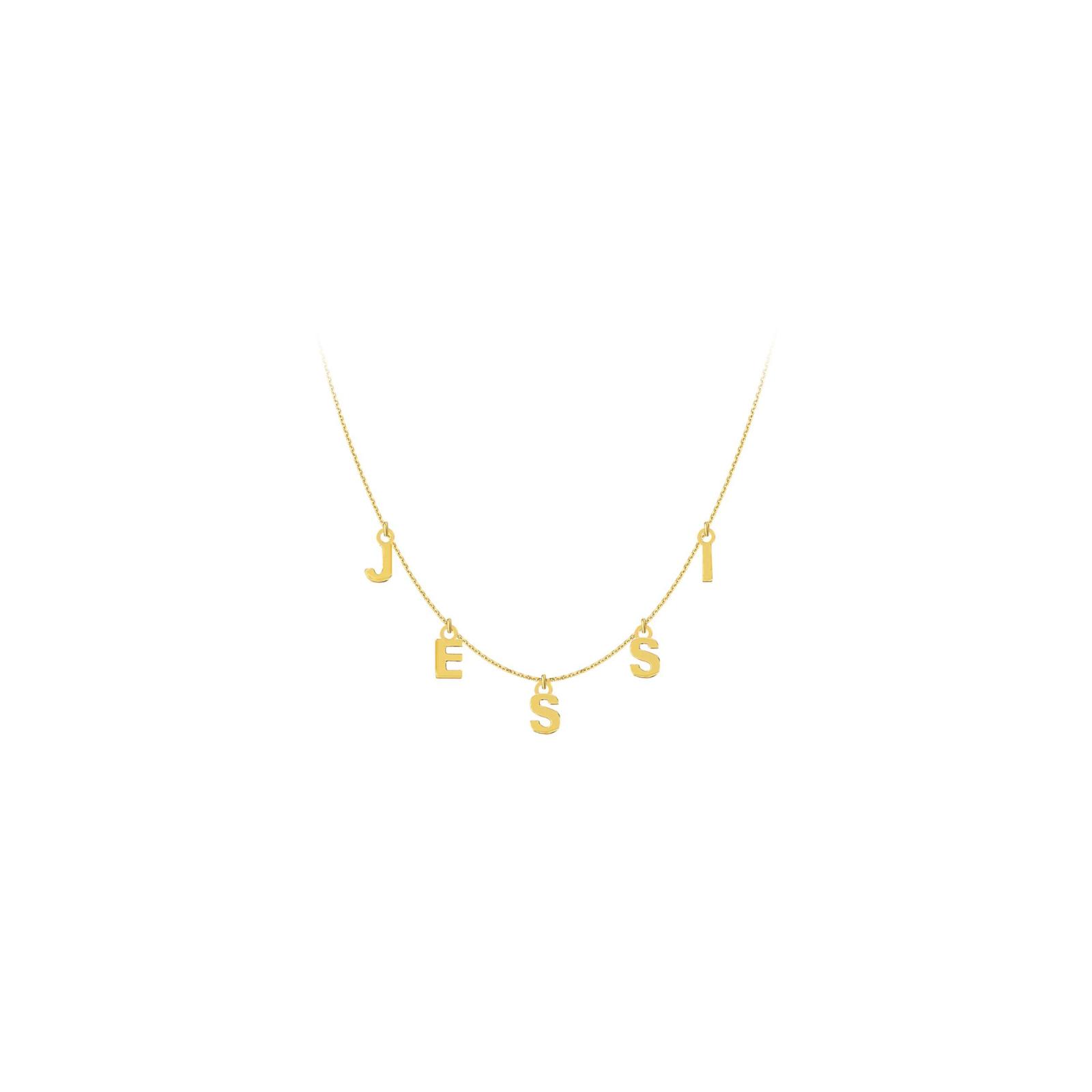 Three - Initial Sterling Silver Monogram Necklace - Antons Fine Jewelry -  Baton Rouge, Louisiana