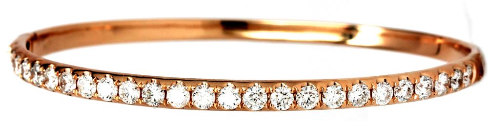 Rose Gold Diamond Bangle