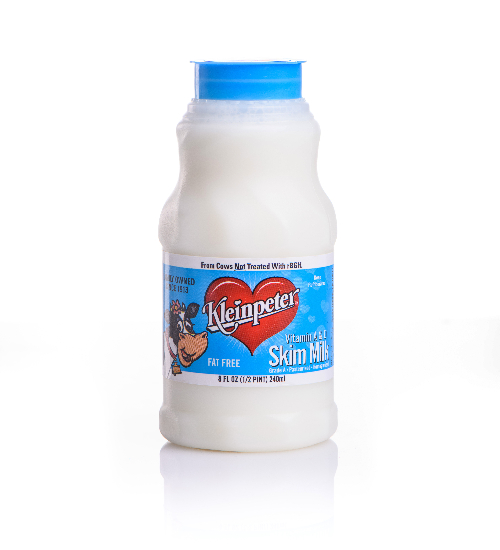 Fat Free Milk - Half Pint - Kleinpeter Farms Dairy - Milk - Dairy Products