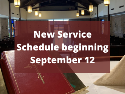 New Service Schedule Announced