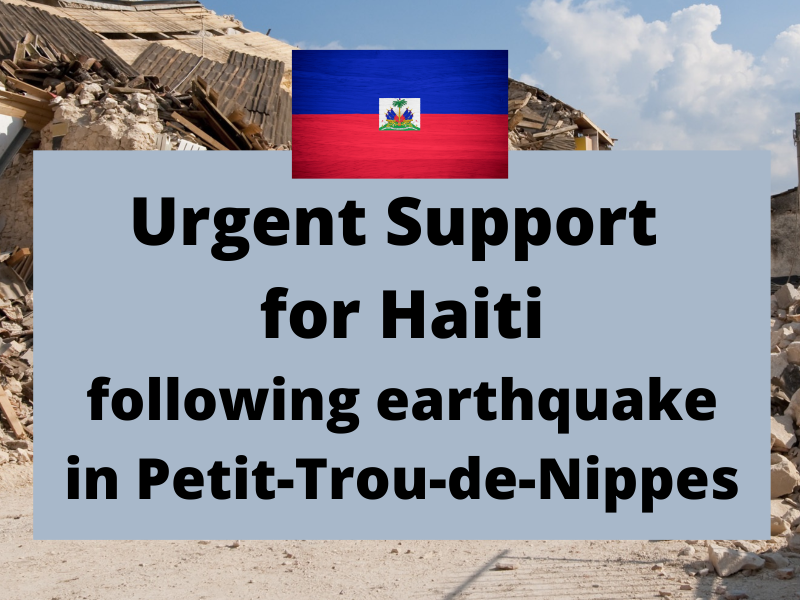 Urgent support needed in Haiti