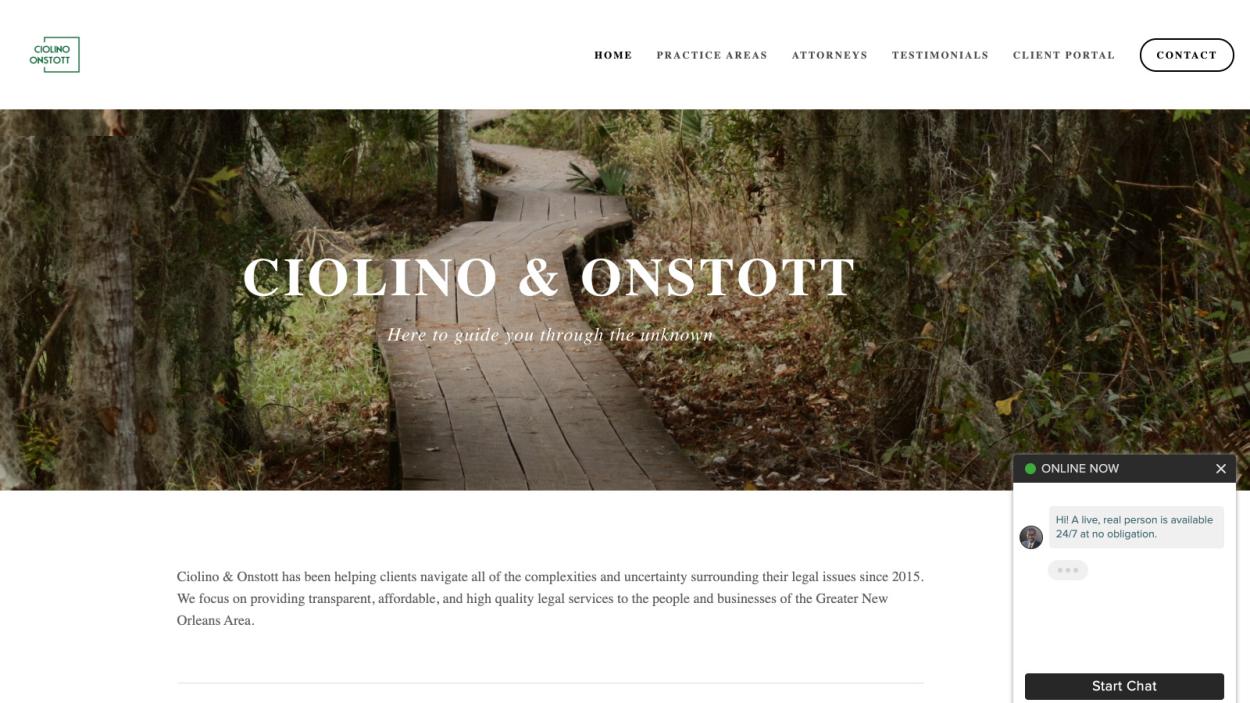 Ciolino Onstott - Website - Before