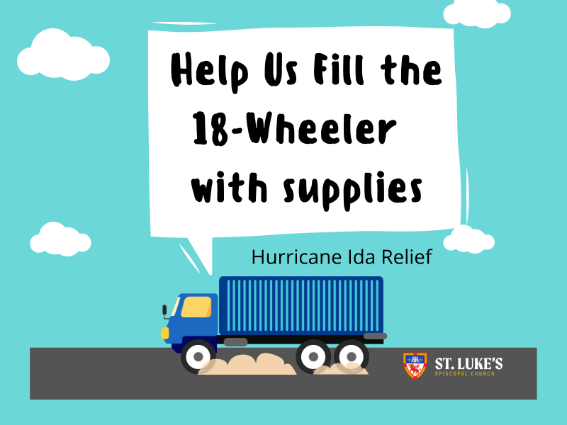 Hurricane Ida Relief: Help St. Patrick's in Zachary Fill the Truck with Supplies