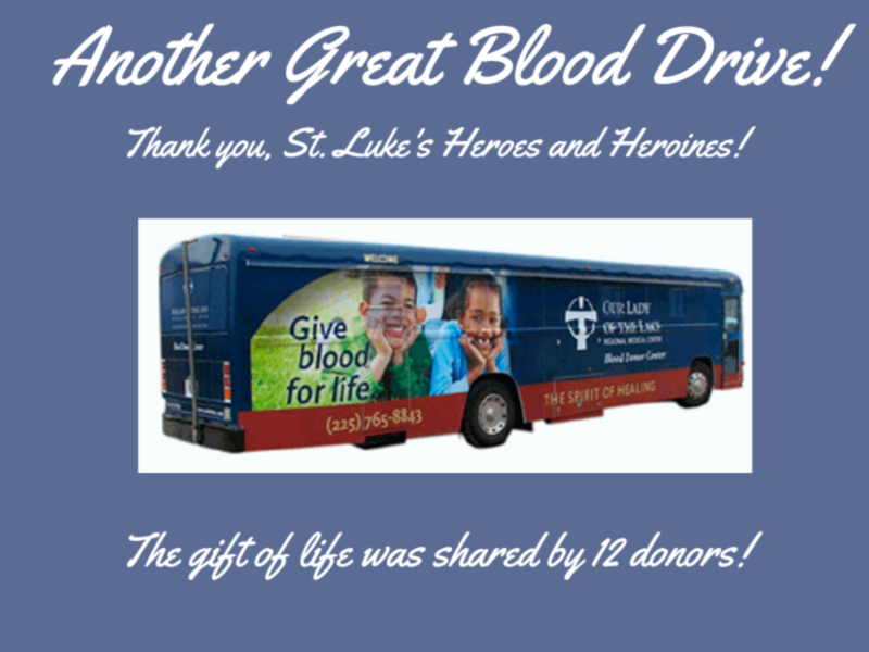 Thank you to those who donated during our blood drive on September 19th