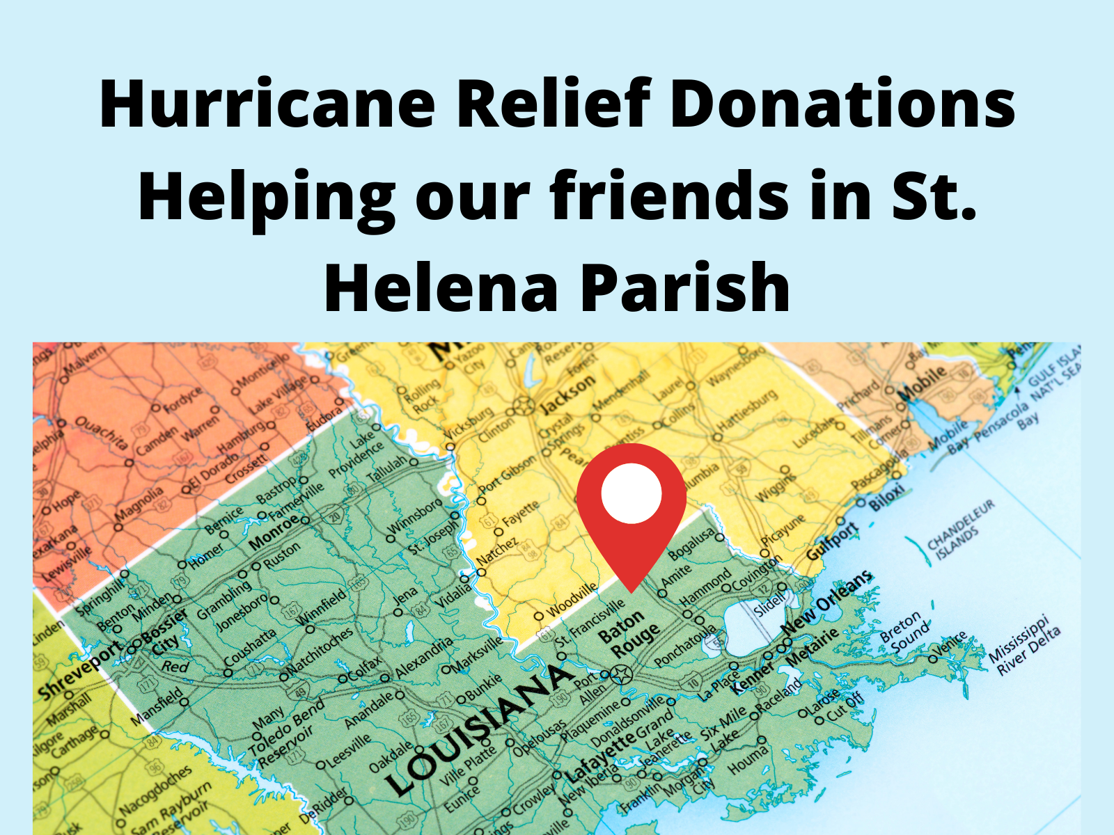 Hurricane Relief Efforts for St. Helena Parish
