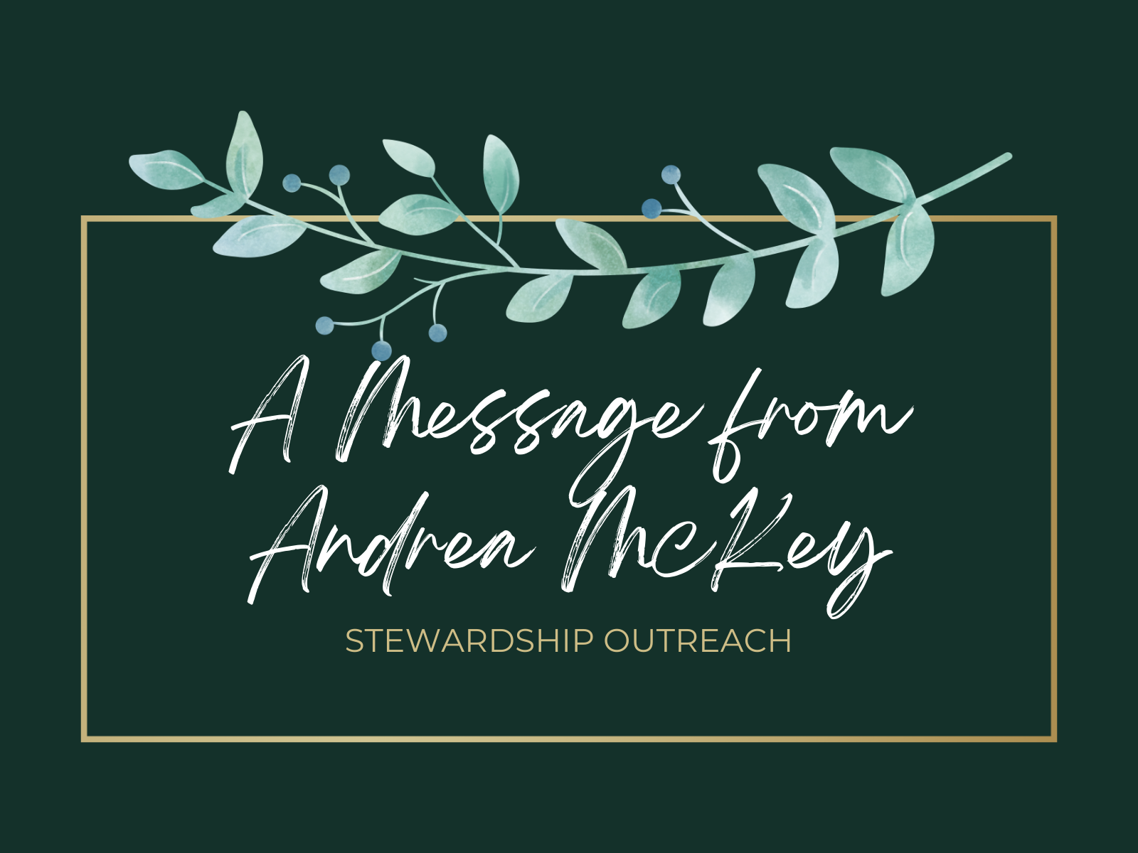 October is Stewardship Month