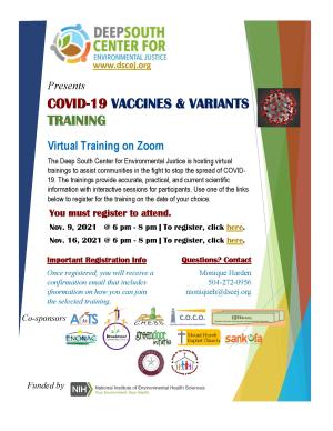 COVID-19 Vaccines and Variants Training