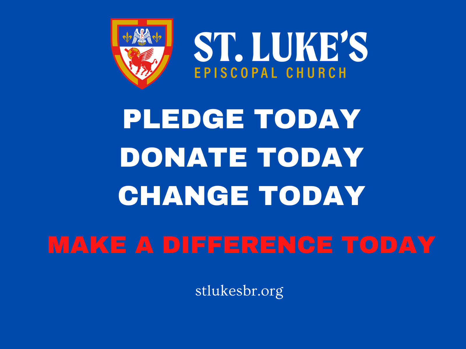 Make a pledge today News Post