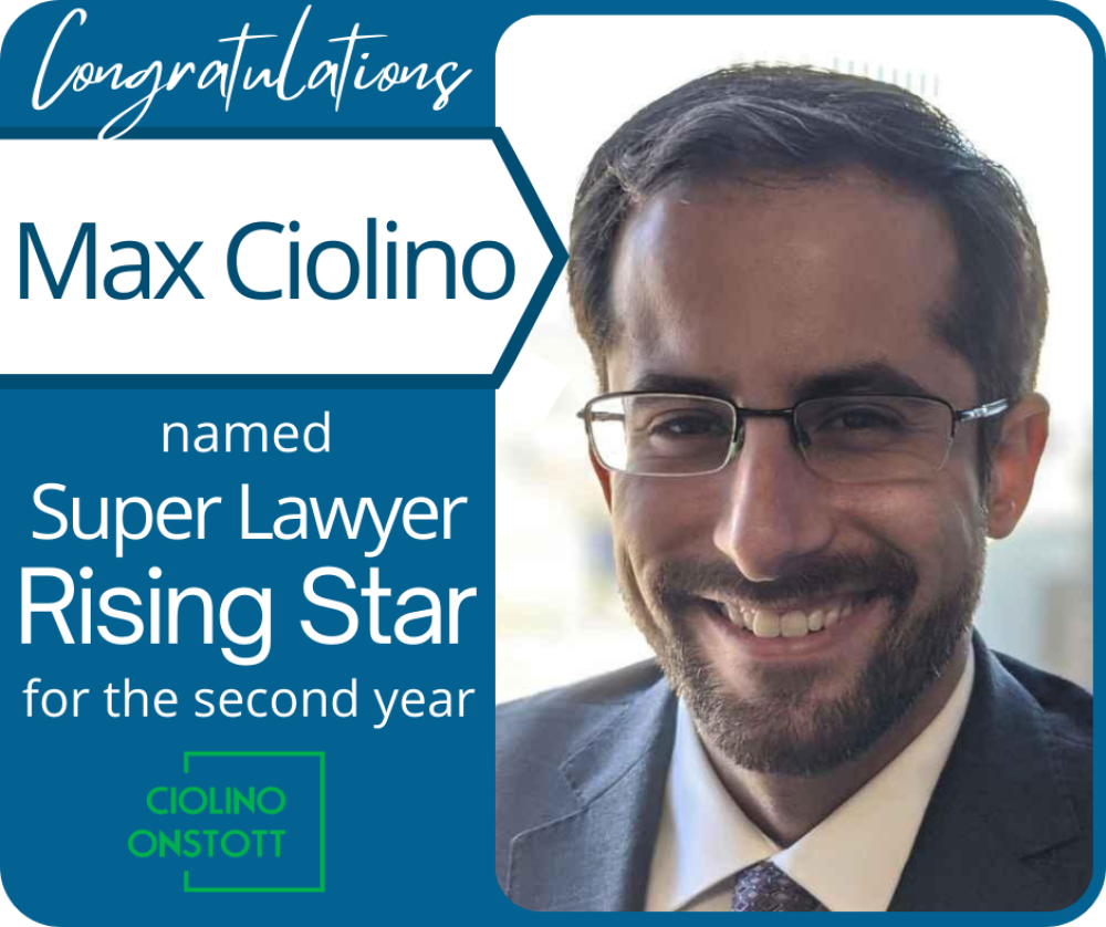 Max Ciolino Named Super Lawyer Rising Star for Second Year