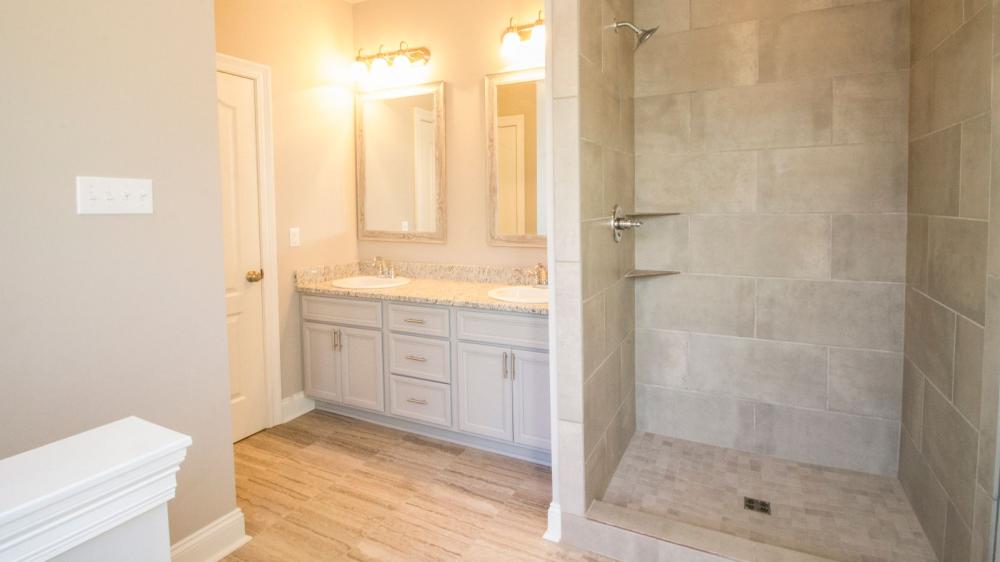 Master Shower and vanity