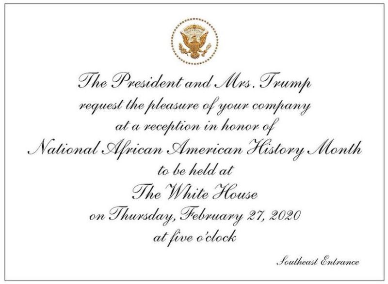 Paul Morrow Invited to African American History Month Reception at White House