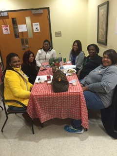 Zachary staff socialzing at luncheon