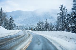 Winter landscape in Colorado