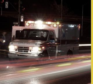 Ambulance on a road