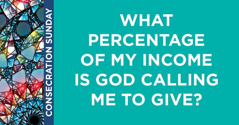 What percentage of my income is God calling me to give?