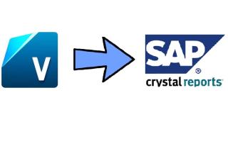 image showing transition from Vista to SAP Crystal Reports