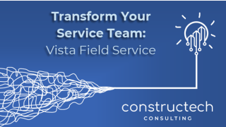 Constructech Logo with Vista Field Service Text