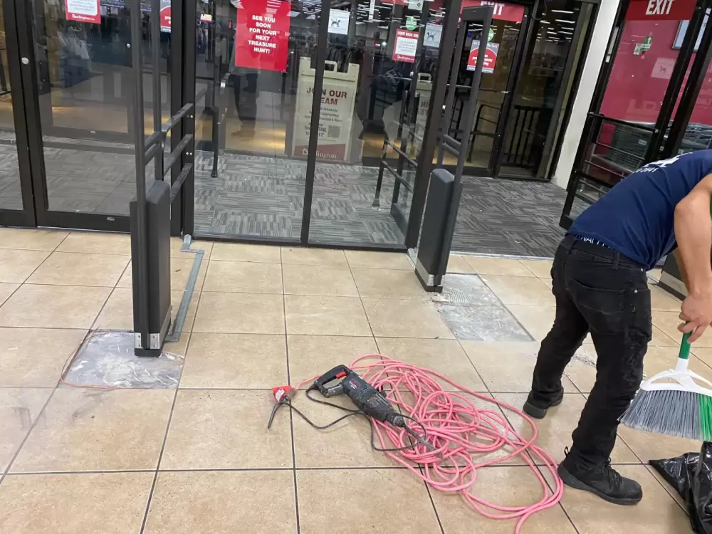 Broken Tile Retail Before