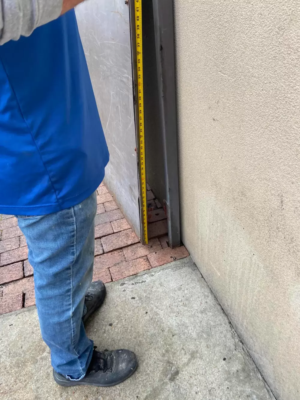Door Repair - During Measuring for New Hinge