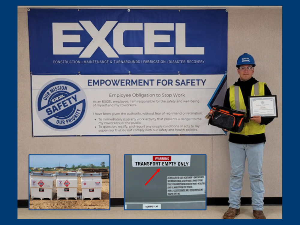 Jacob Vizinat practices workplace safety