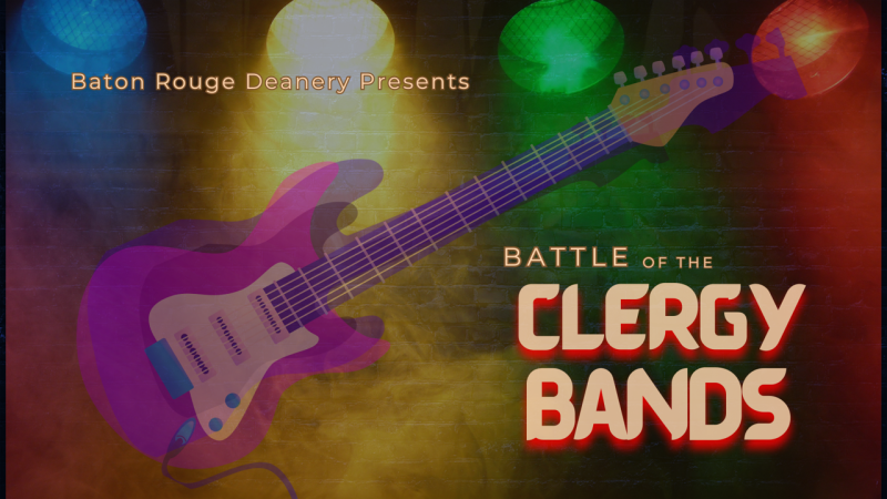 Watch Fr. Bryan in the Battle of the Clergy Bands