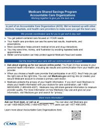 Medicare Shared Savings Program