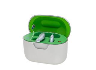 rechargeable hearing aids in charging case