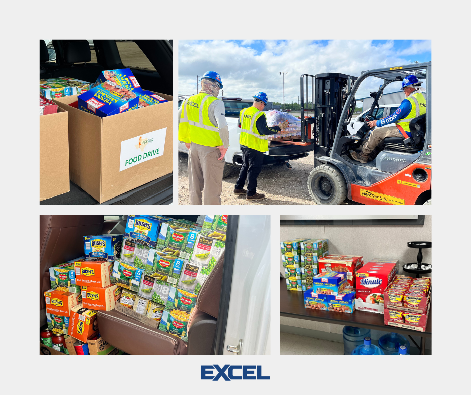 EXCEL Team Loads Donations for Texas Food Drive