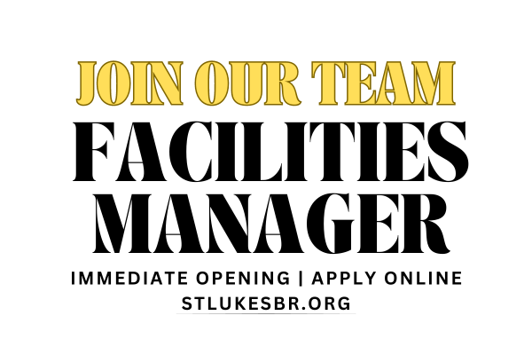 IMMEDIATE OPENING: Facilities Manager