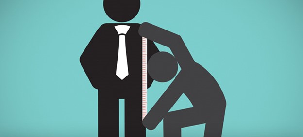 person icon being fitted for a suit