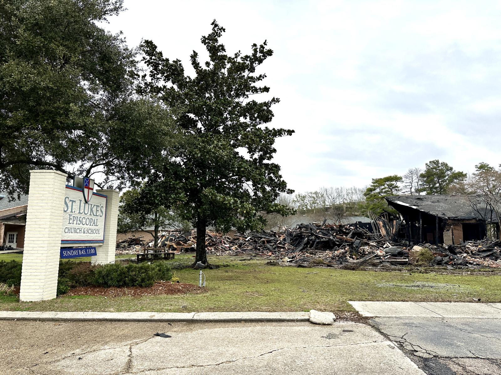 Fire Destroys St. Luke's Church