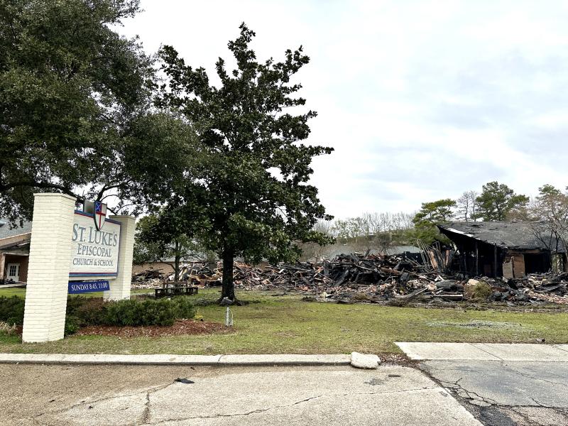 Fire Destroys St. Luke's Church