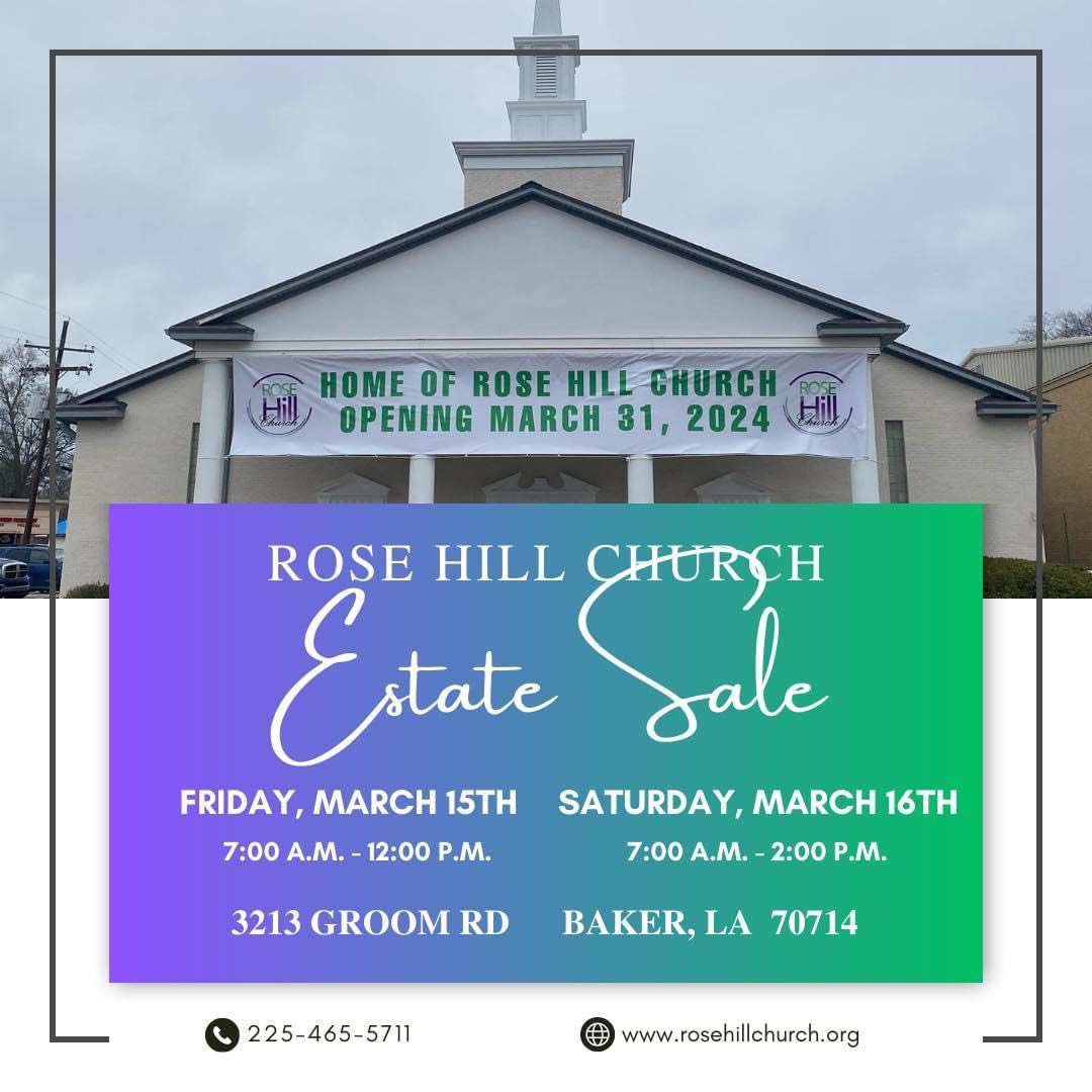 Rose Hill Church Estate Sale