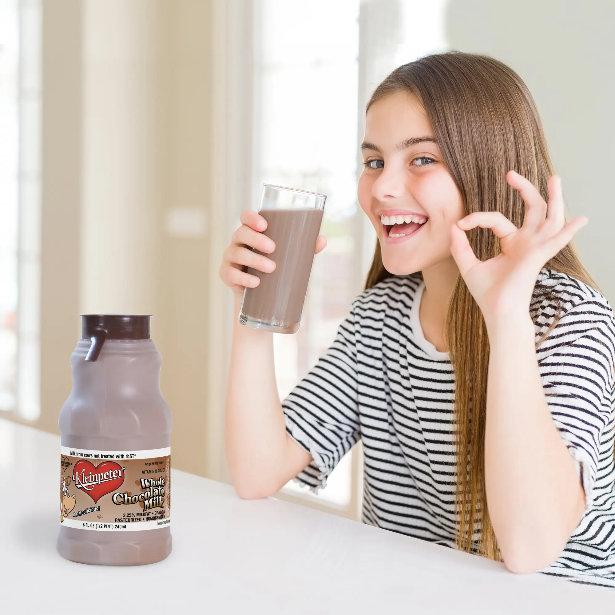 Whole Chocolate Milk - Half Pint Carton - Kleinpeter Farms Dairy - Milk ...